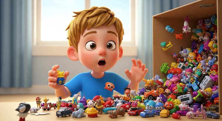 Unboxing 100 Mini Toys in One Box